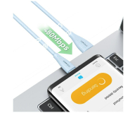 USAMS Kabel Green Series SJ714 18W 3A USB-A do USB-C 1m różowy - 1569010 - zdjęcie 5